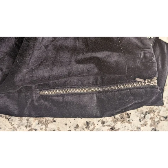 Women's Anthropologie Black Velvet Flare Pants Size 4 - Picture 12 of 15